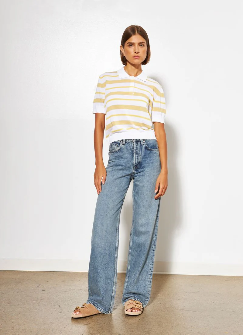 London Stripe Short Sleeve Polo - Image 3