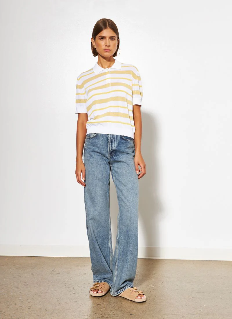 London Stripe Short Sleeve Polo - Image 4
