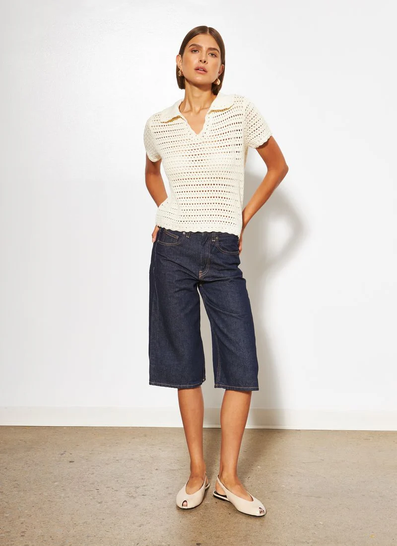 Paisley Knitted Short Sleeve Polo - Image 7