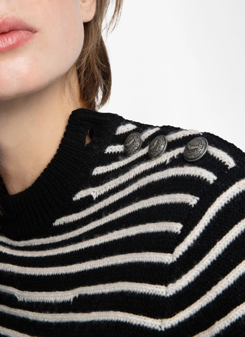 Spiky Long Sleeve Pullover - Image 5