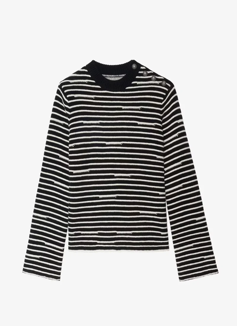 Spiky Long Sleeve Pullover - Image 7