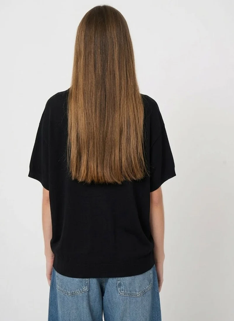 Superfine Cotton Boat-Neck Sweater - Image 2
