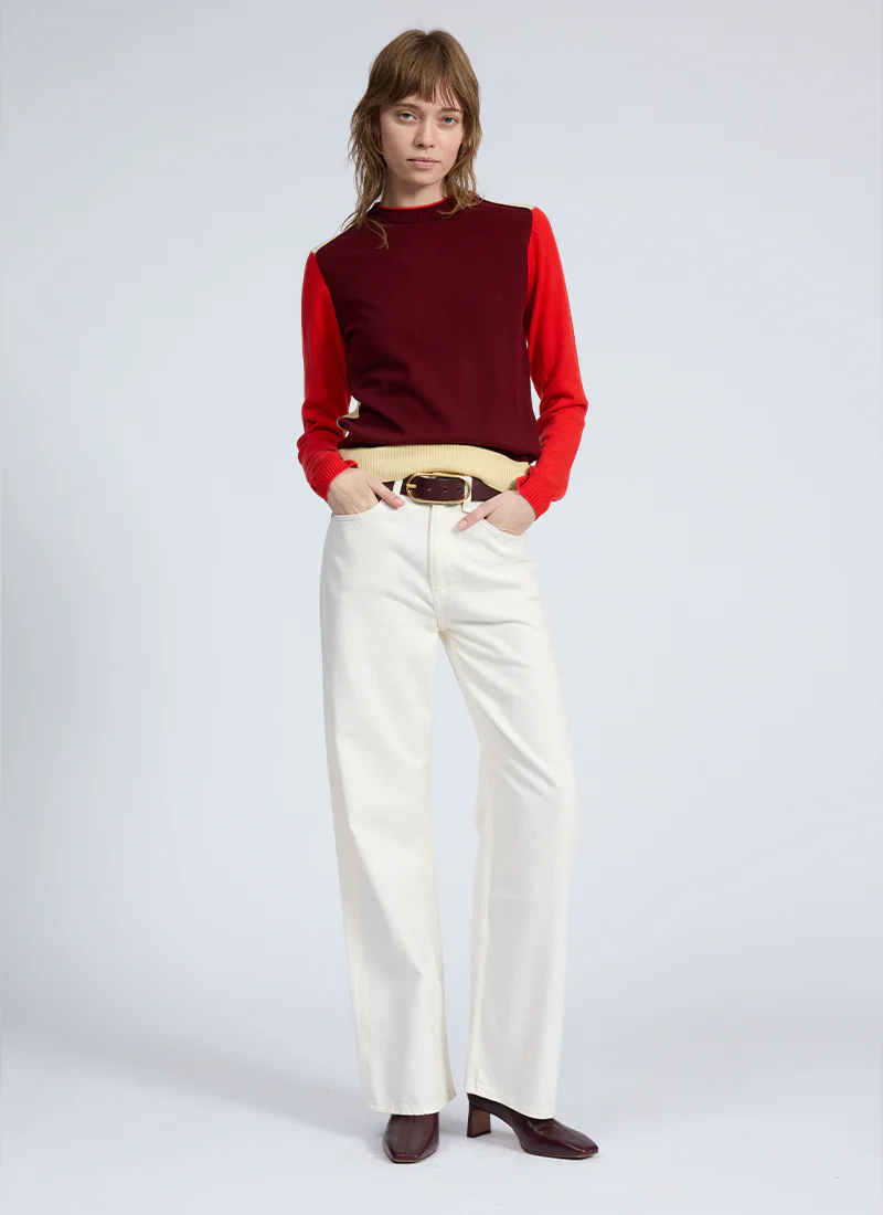 Taron Colorblock Crew Neck Sweater - Image 3
