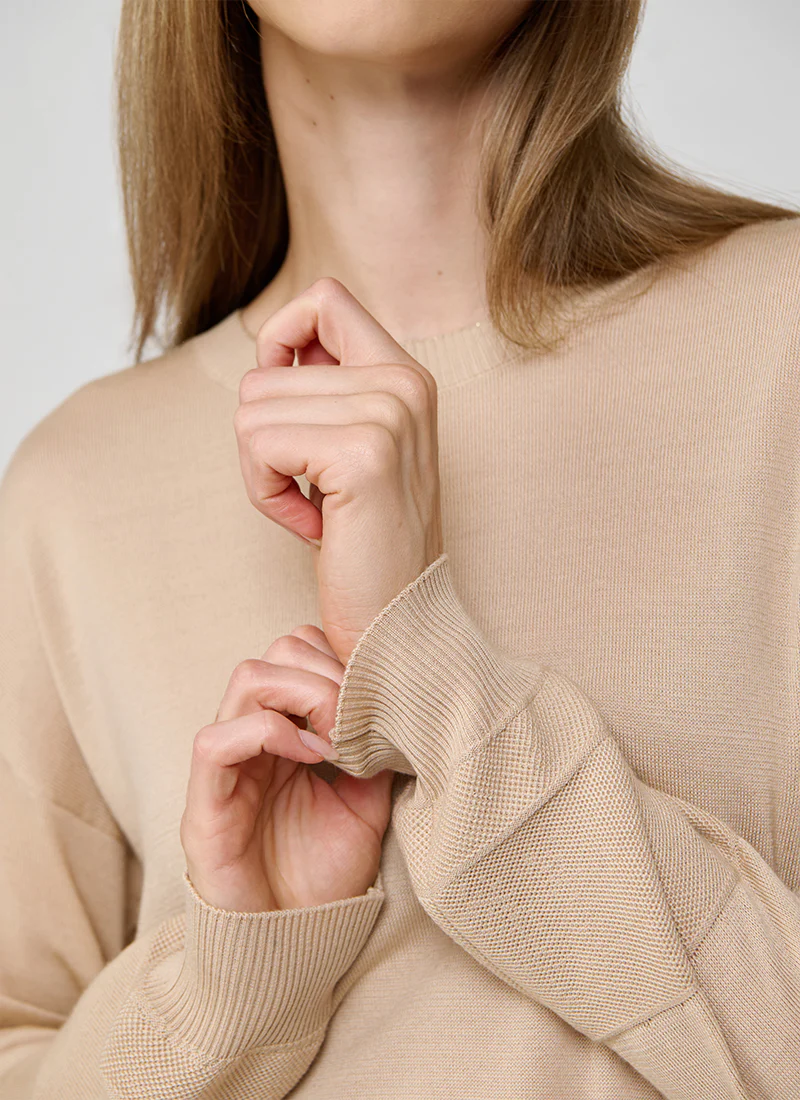 Tipped Crew Neck Sweater - Image 3