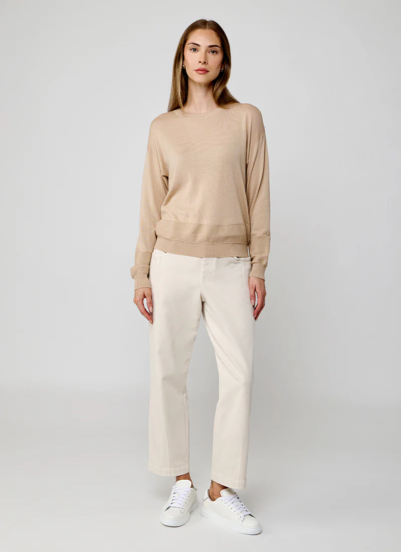Tipped Crew Neck Sweater - Image 4