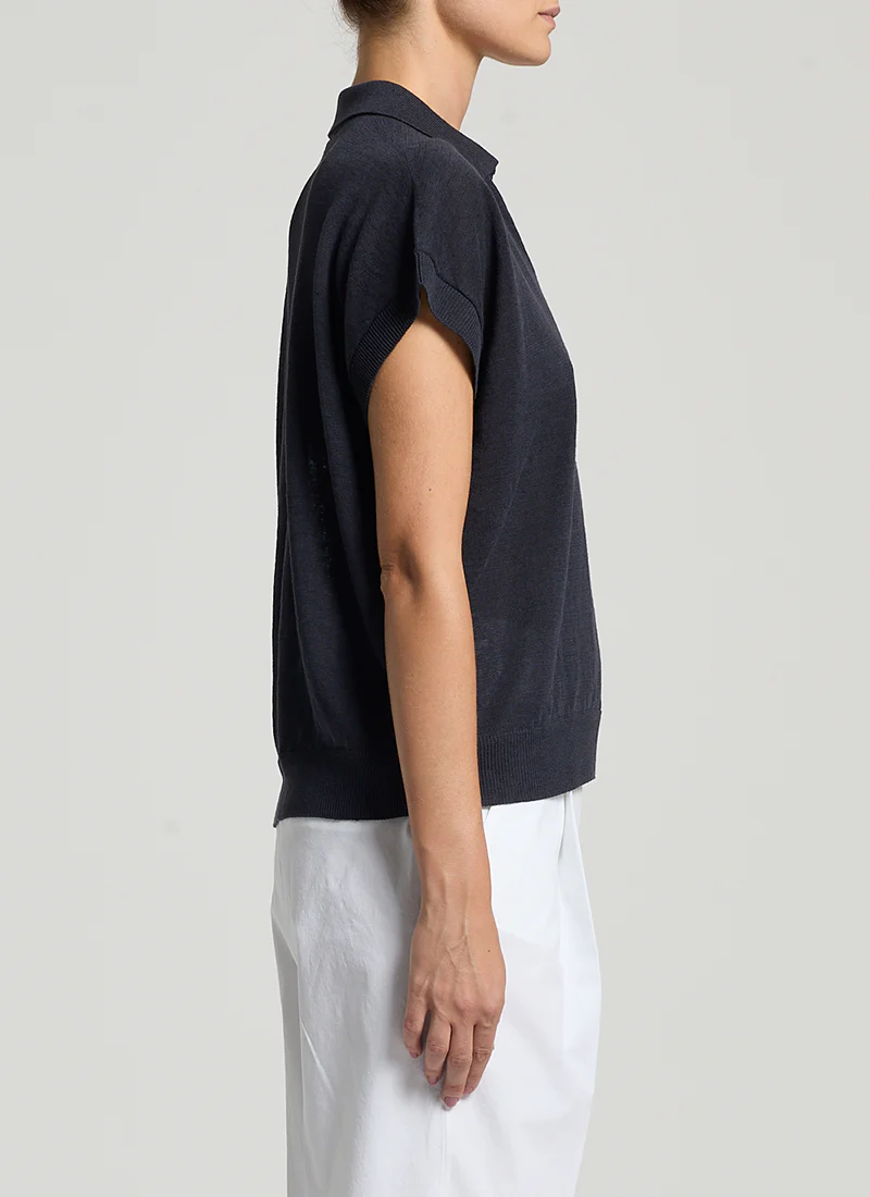 Tricot Crepe Linen Sweater - Image 4