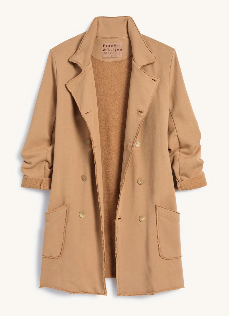 Triple Fleece Sweatshirt Trench Coat - Image 5