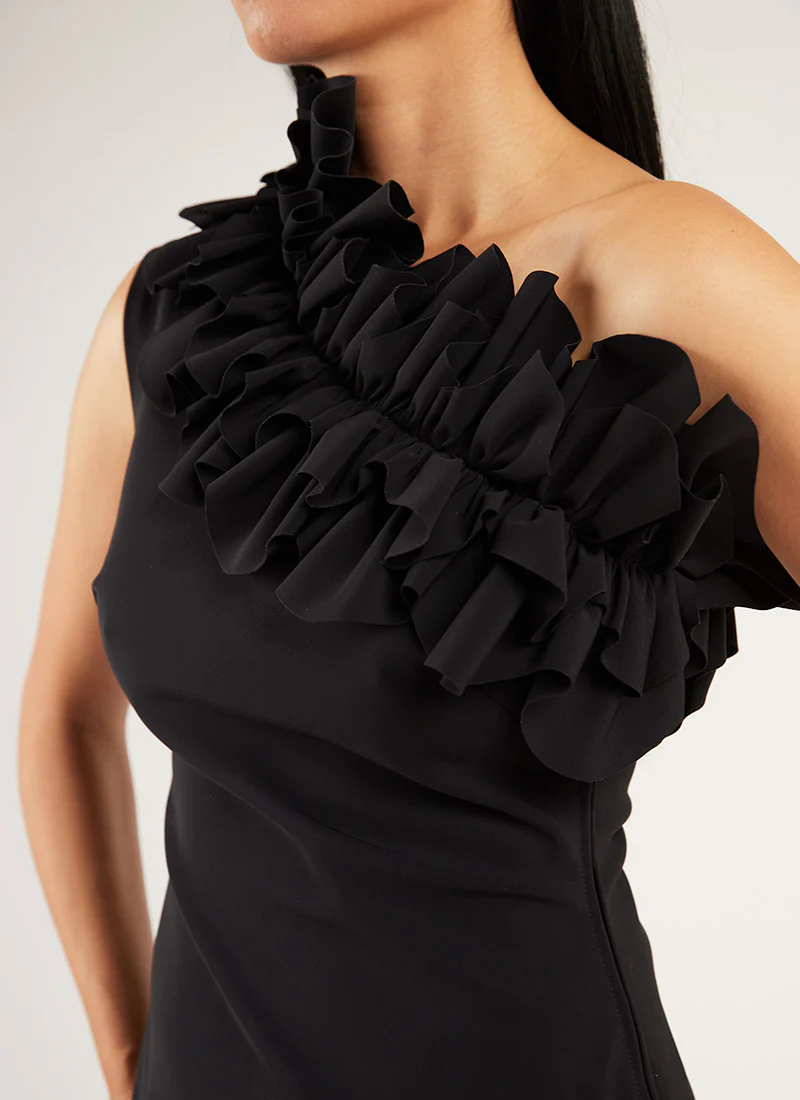 Bastian One Shoulder Ruffle - Image 3