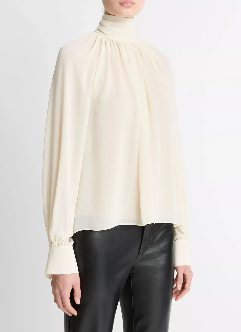 Gathered Neck Blouse - Image 3