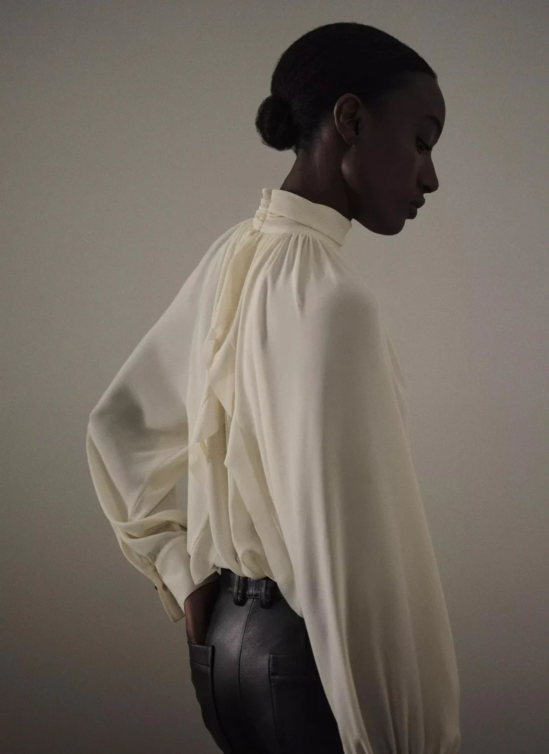 Gathered Neck Blouse - Image 6