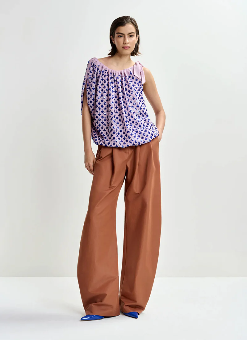 Jocelyn Sequin Smocked Top - Image 4