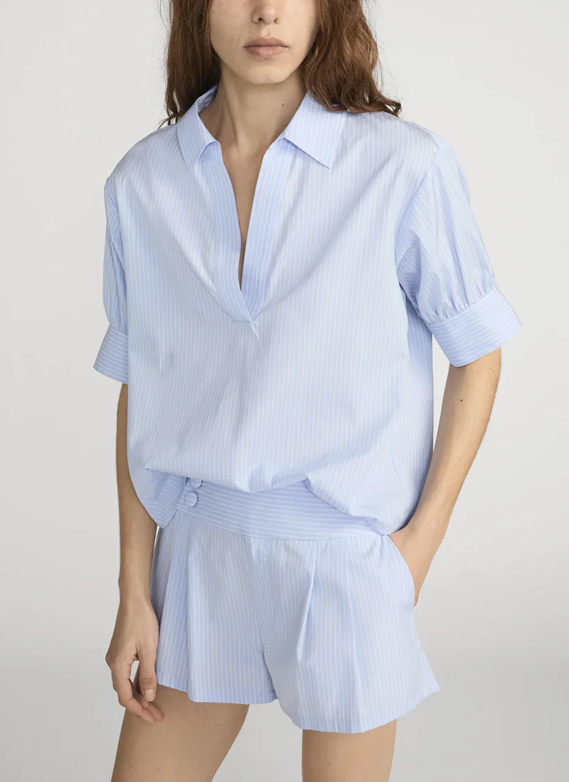 The Striped Popover Top - Image 3