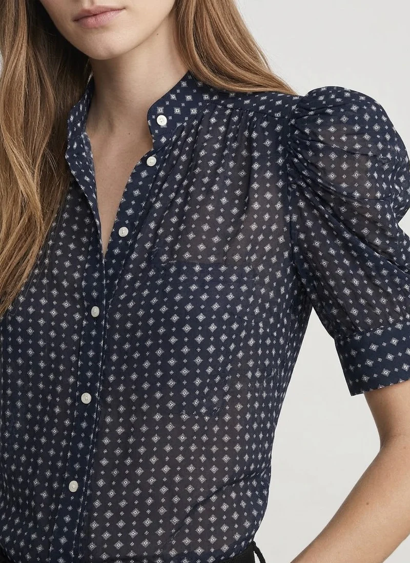 The Tie Print Gillian Top - Image 2