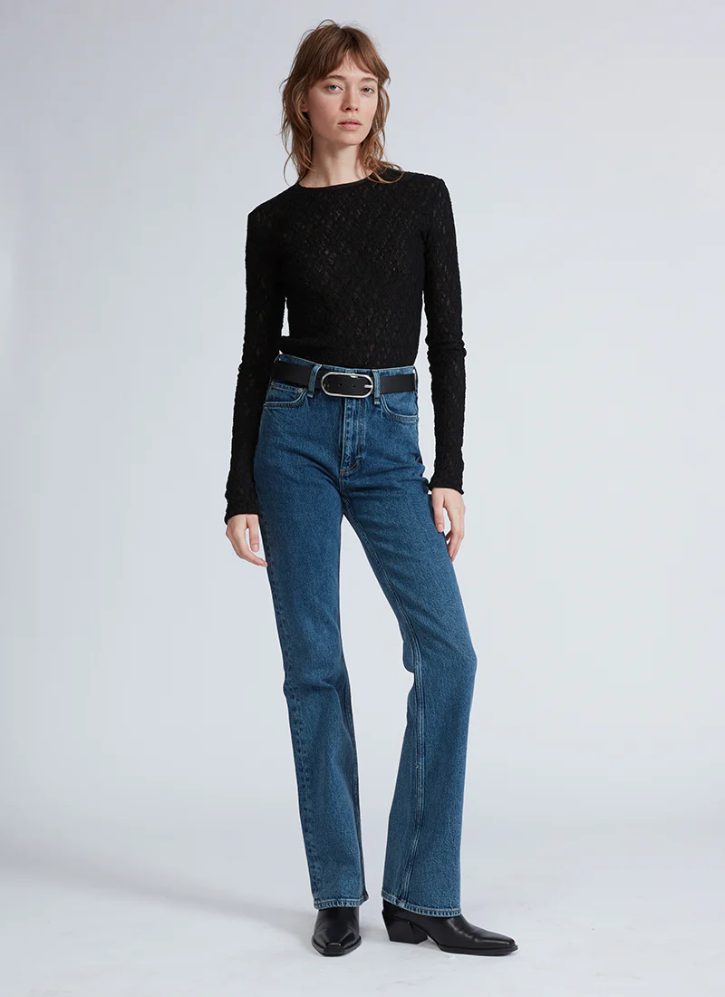 Ellie Lace Long Sleeve Tee - Image 3