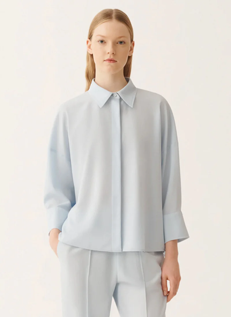 Bistretch Wool 3/4 S Shirt