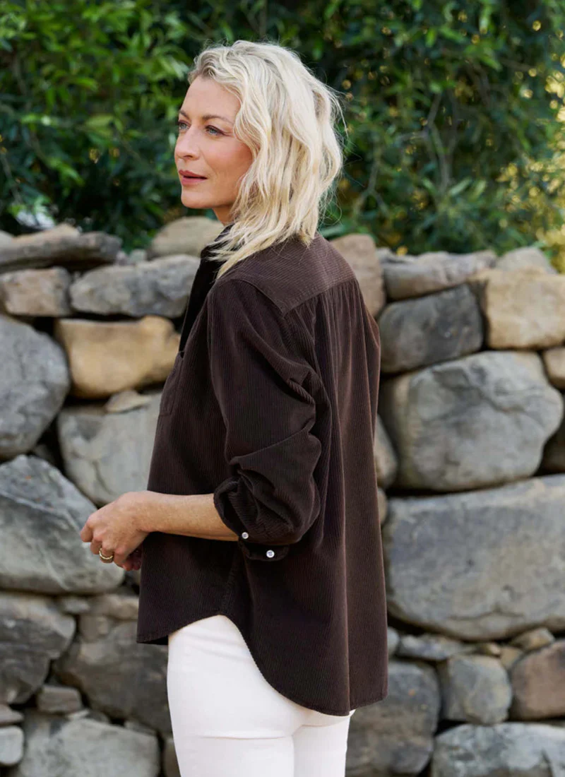 Eileen Corduroy Relaxed Button Up Shirt - Image 2