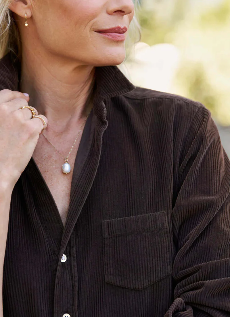 Eileen Corduroy Relaxed Button Up Shirt - Image 3