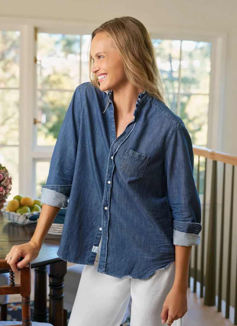 Eileen Ruffle Collar Button-Up Shirt - Image 4