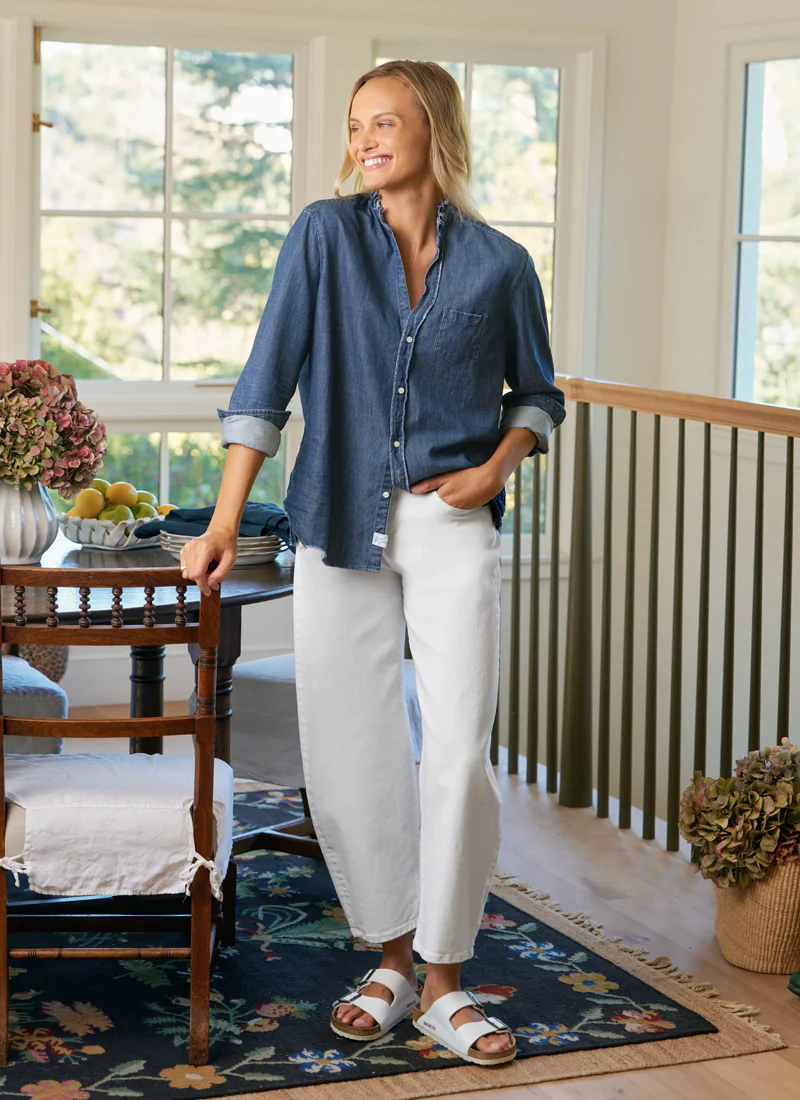 Eileen Ruffle Collar Button-Up Shirt - Image 5