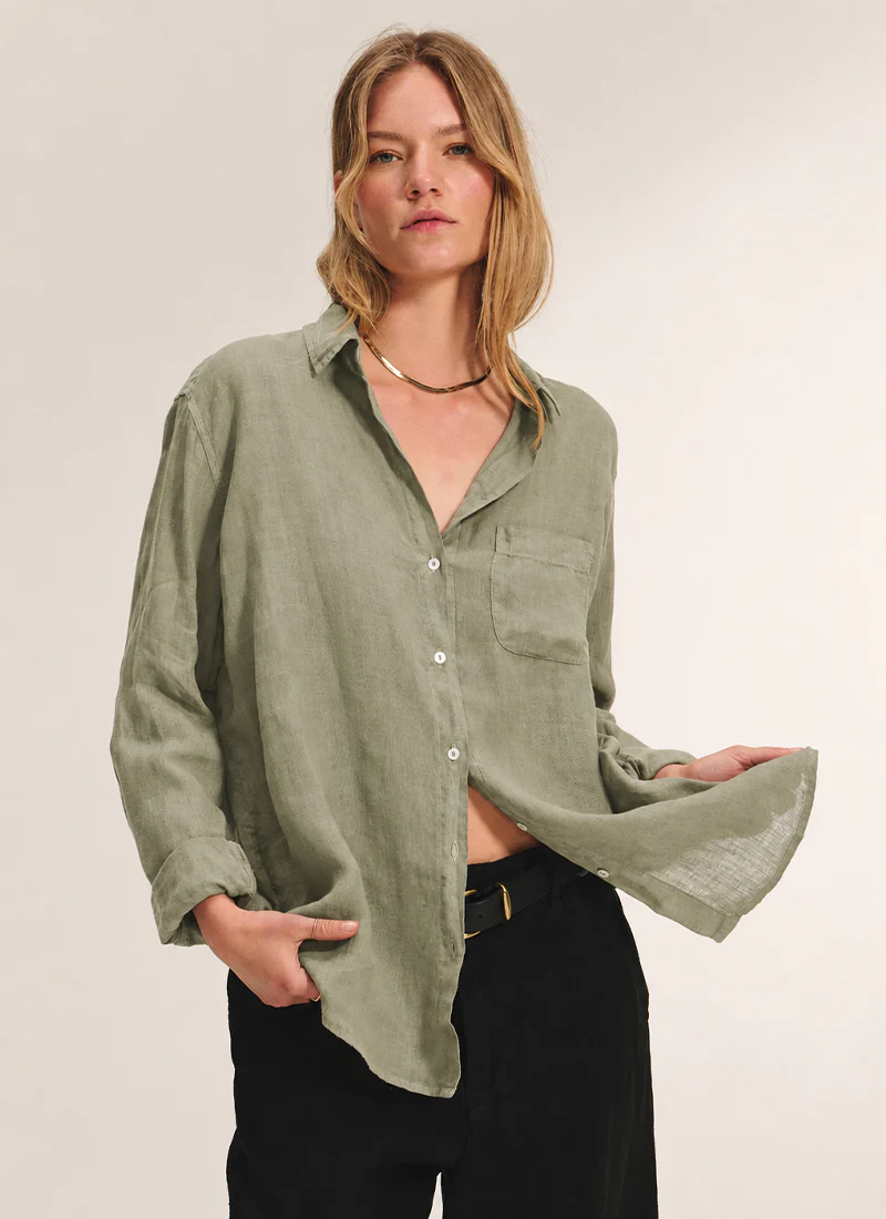 Mulholland Woven Linen Top - Image 5