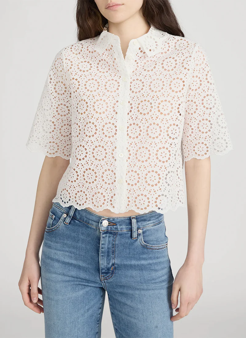 The Petal Eyelet Shirt