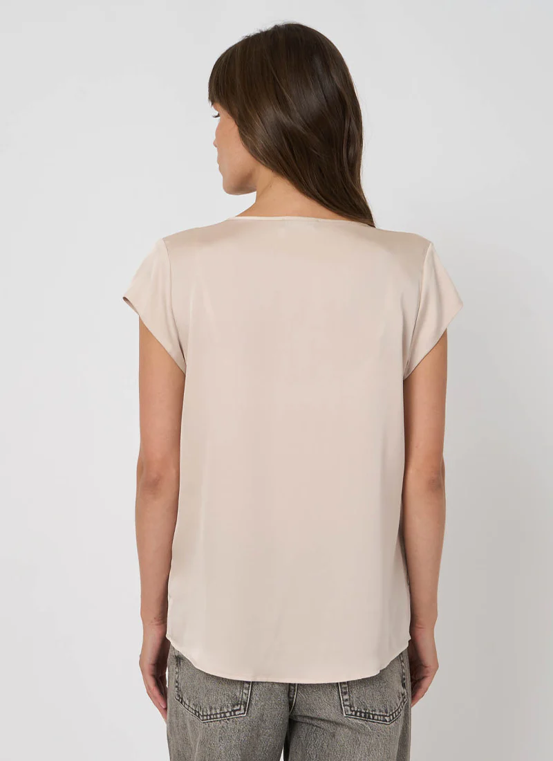 Silk Short Sleeve Blouse - Image 2
