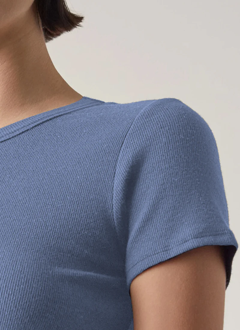 Bedford  Short Sleeve Rib Modal Tee - Image 4