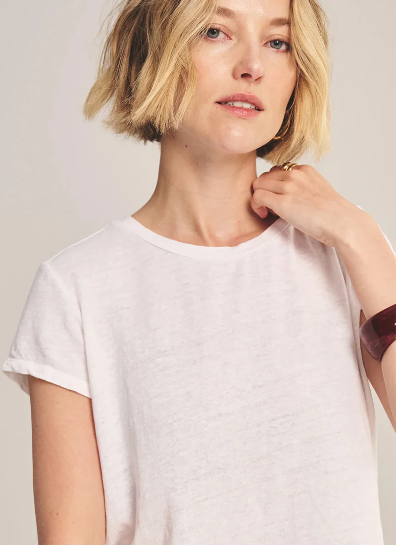 Casey Linen Knit T-Shirt - Image 2