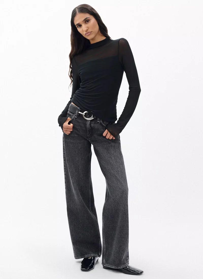 Luca  Mixed-Media Mockneck - Image 5