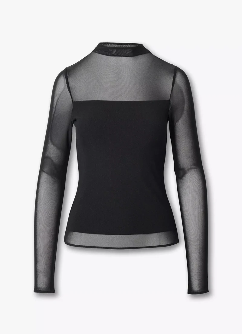 Luca  Mixed-Media Mockneck - Image 6
