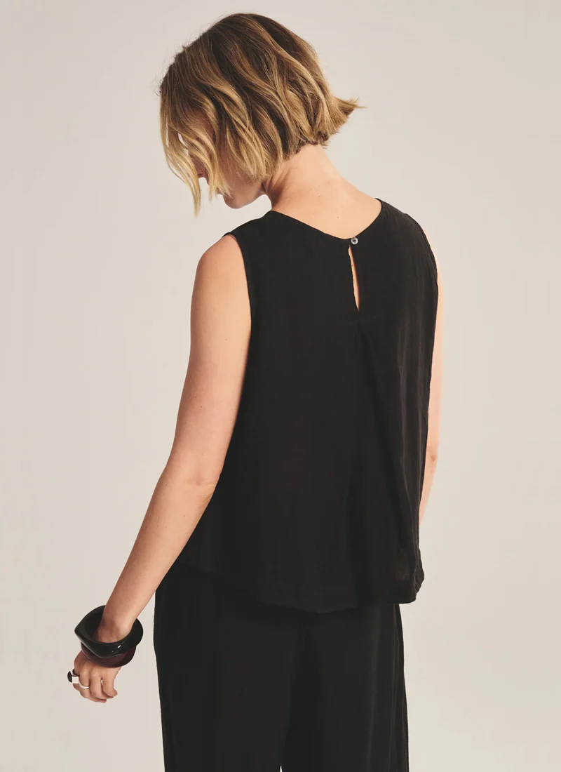 Maxine Woven Linen Top - Image 2