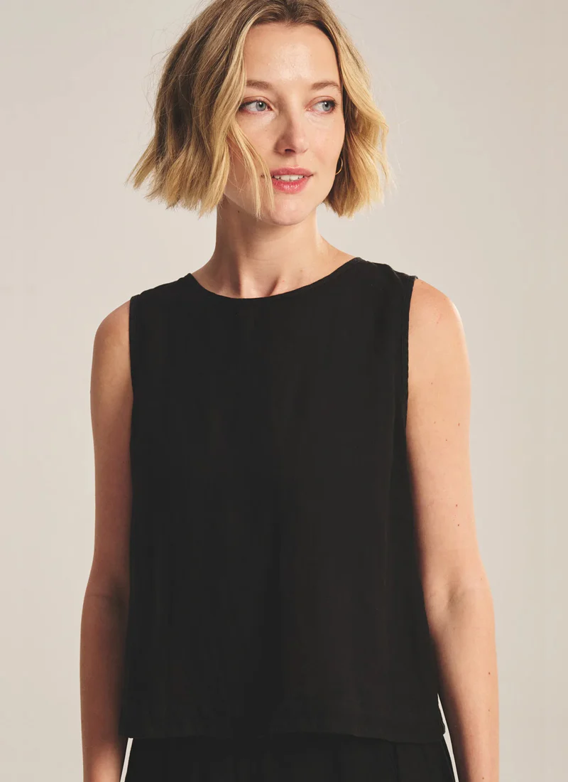 Maxine Woven Linen Top - Image 3