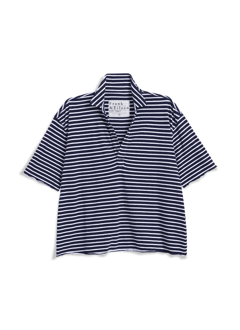 Patty Cotton Popover Short Sleeve Henley - Image 5