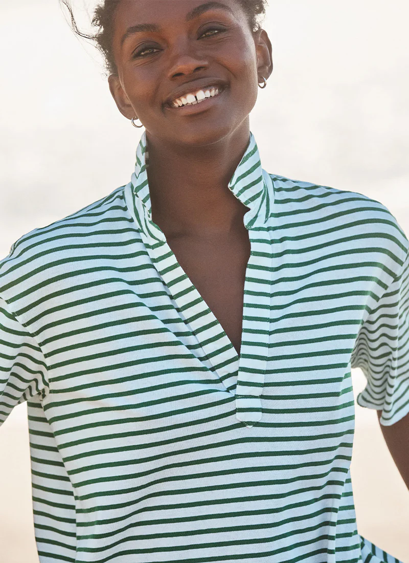Patty Cotton Popover Short Sleeve Henley - Image 2