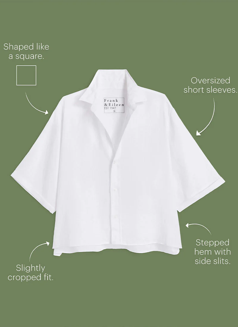 Rosie Linen Short Sleeve Button Up Shirt - Image 4