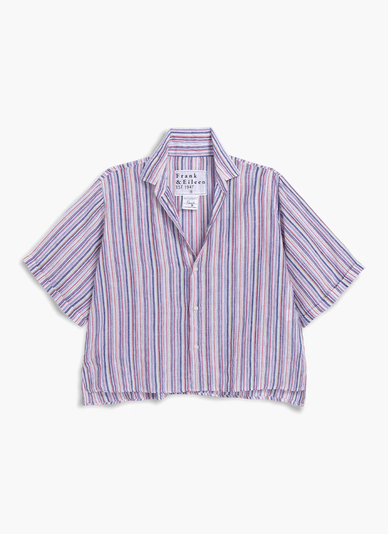 Rosie Linen Short Sleeve Button Up Shirt - Image 4