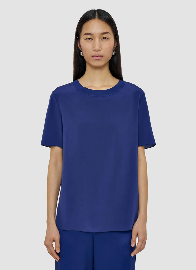 Rubin Crepe de Soie Silk Blouse