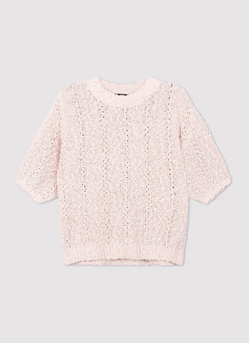 Textured Italian Cotton-Blend Sweater - Image 6