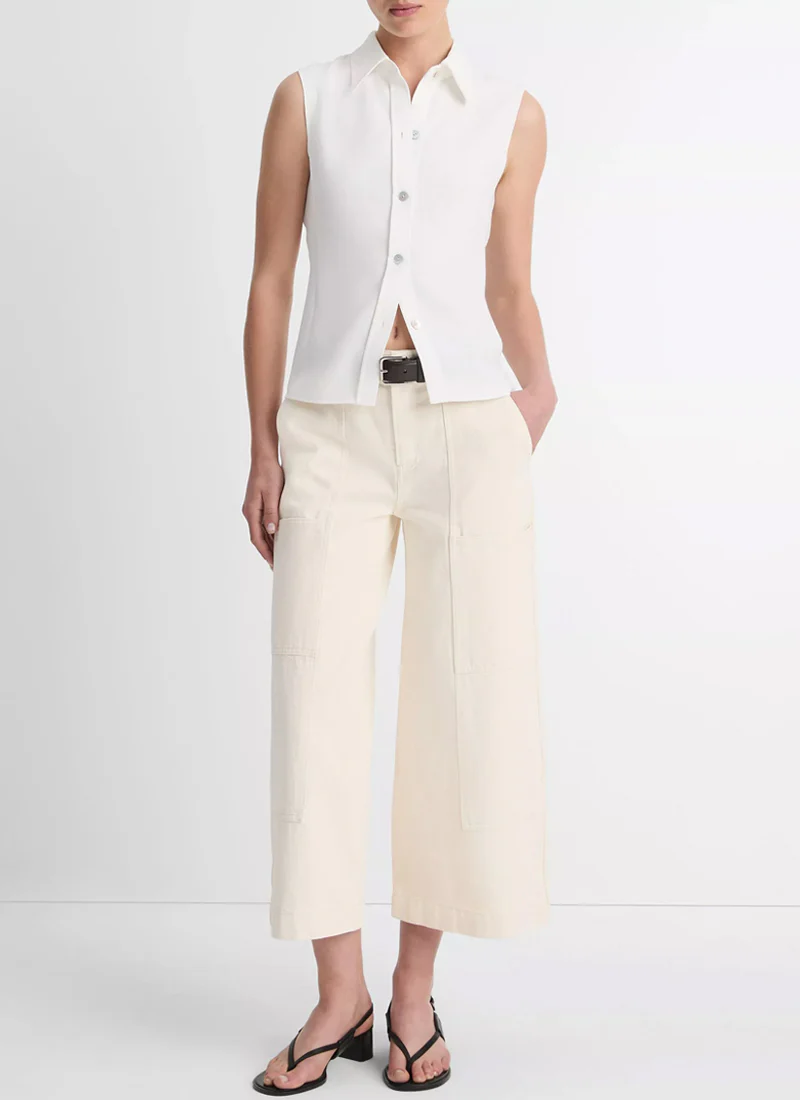 Sleeveless Button Down - Image 4
