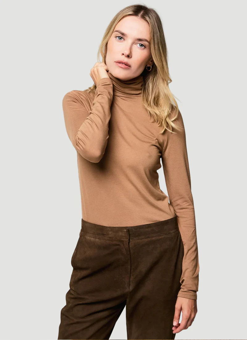 Soft Touch Long Sleeve Turtleneck Tee