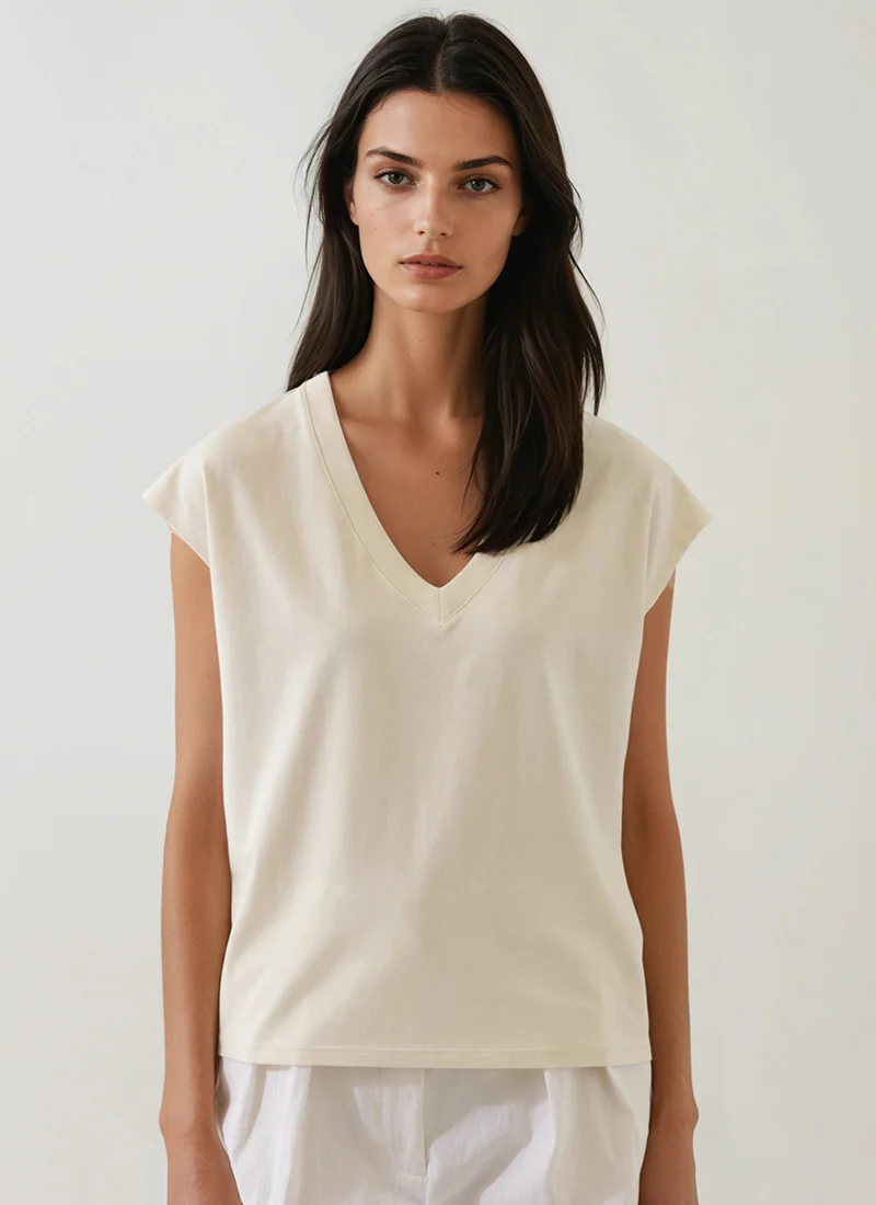 Iconic V-Neck Dolman Tee