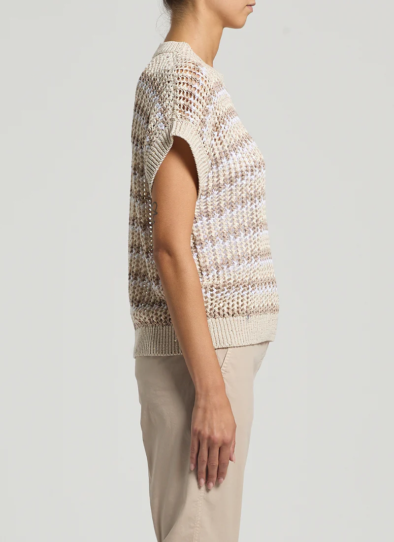 Sequin Tricot Cotton Sweater - Image 4