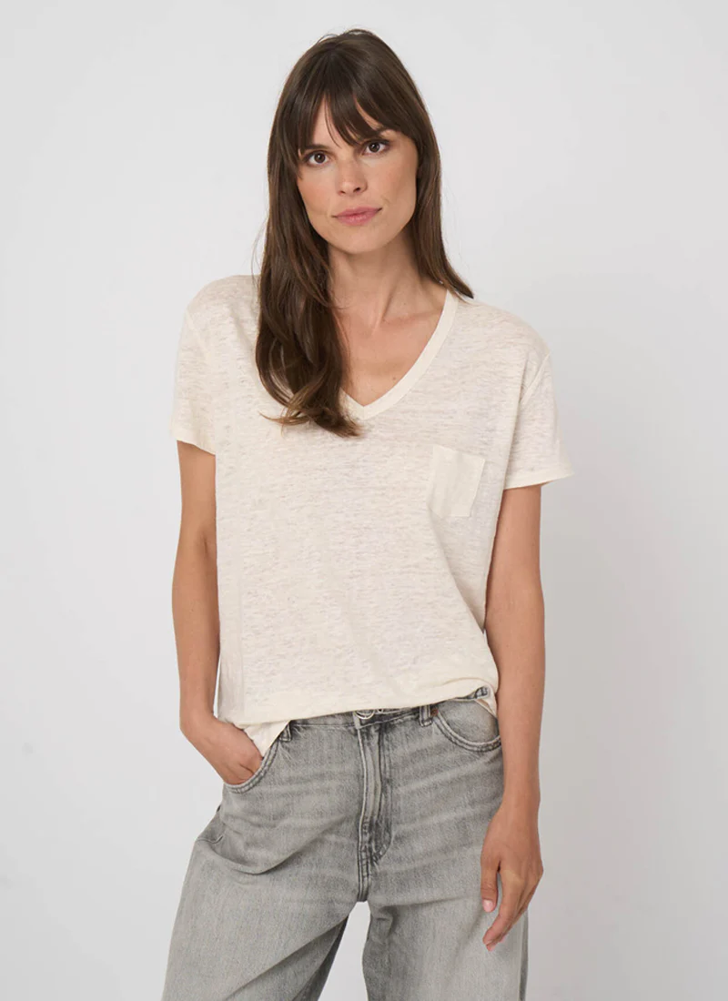 V Neck Short Sleeve Tee
