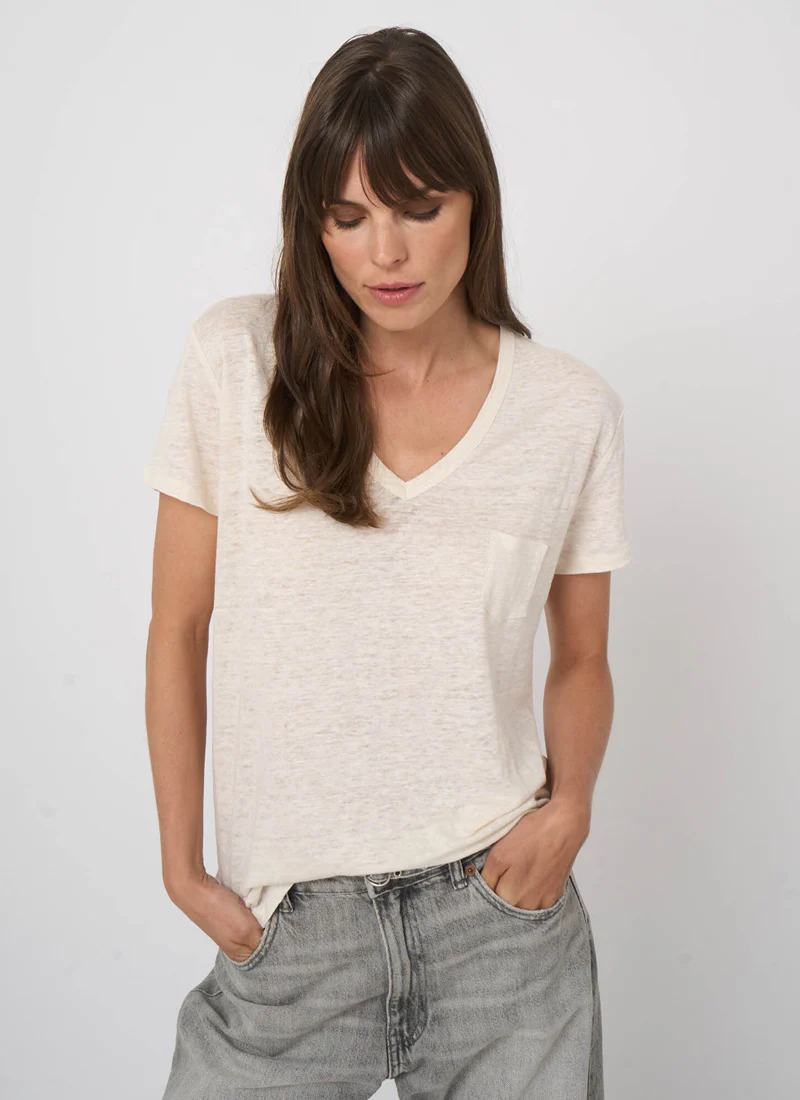 V Neck Short Sleeve Tee - Image 3