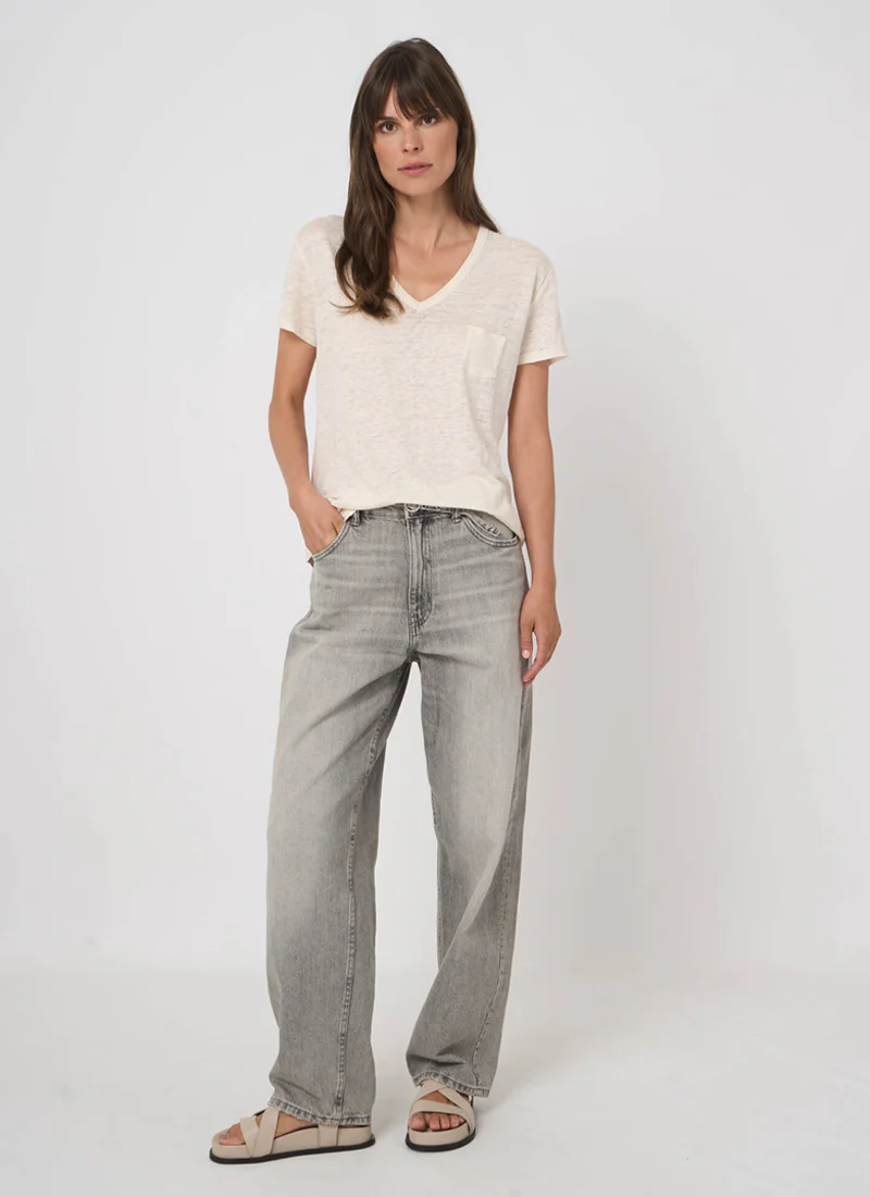 V Neck Short Sleeve Tee - Image 5