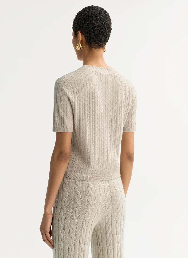Cable Knit Cashmere Top - Image 2