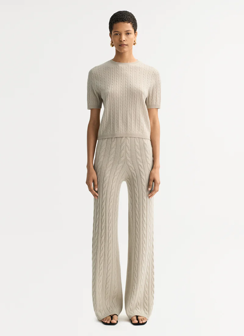 Cable Knit Cashmere Top - Image 4