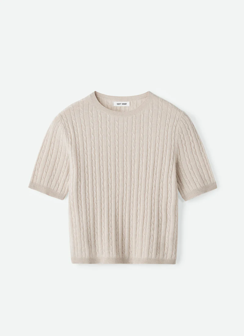 Cable Knit Cashmere Top - Image 5
